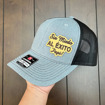 Sin Miedo al Exito Custom Hat with Authentic Leather Patch